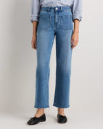 Bella Stretch Patch Pocket Wide Leg Jeans - US 0243