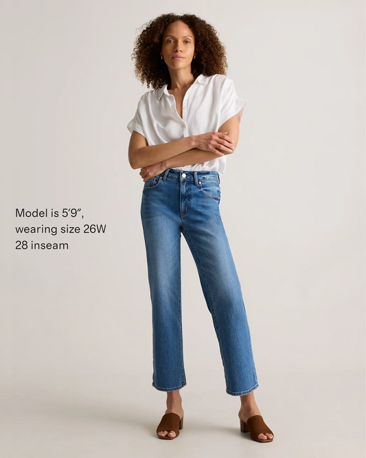 Bella Stretch Cropped Straight Jeans - US 2933