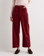 Organic Stretch Corduroy Cropped Wide Leg Pants - US 1935