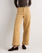 Organic Stretch Corduroy Cropped Wide Leg Pants - US 0346
