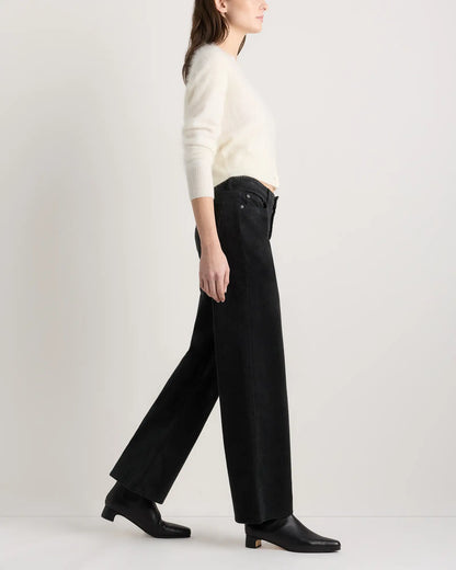 Organic Stretch Corduroy Wide Leg Pants - US 6643