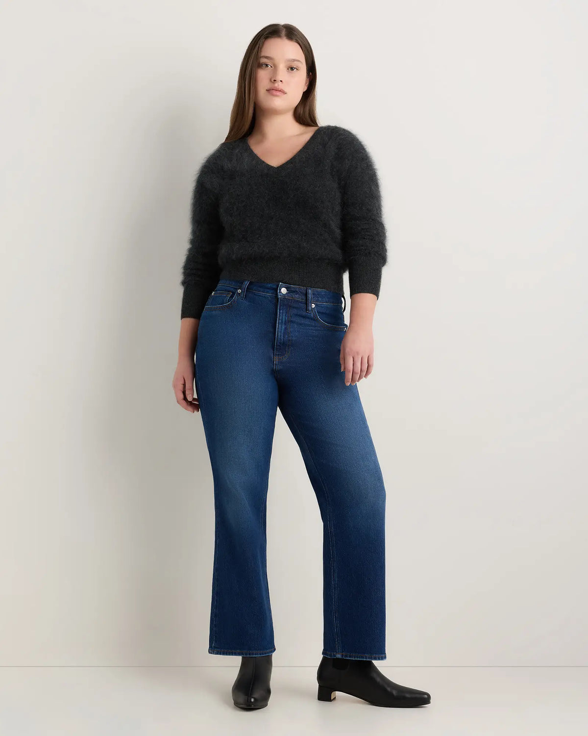 Curvy Bella Stretch Relaxed Straight Jeans - US 8108