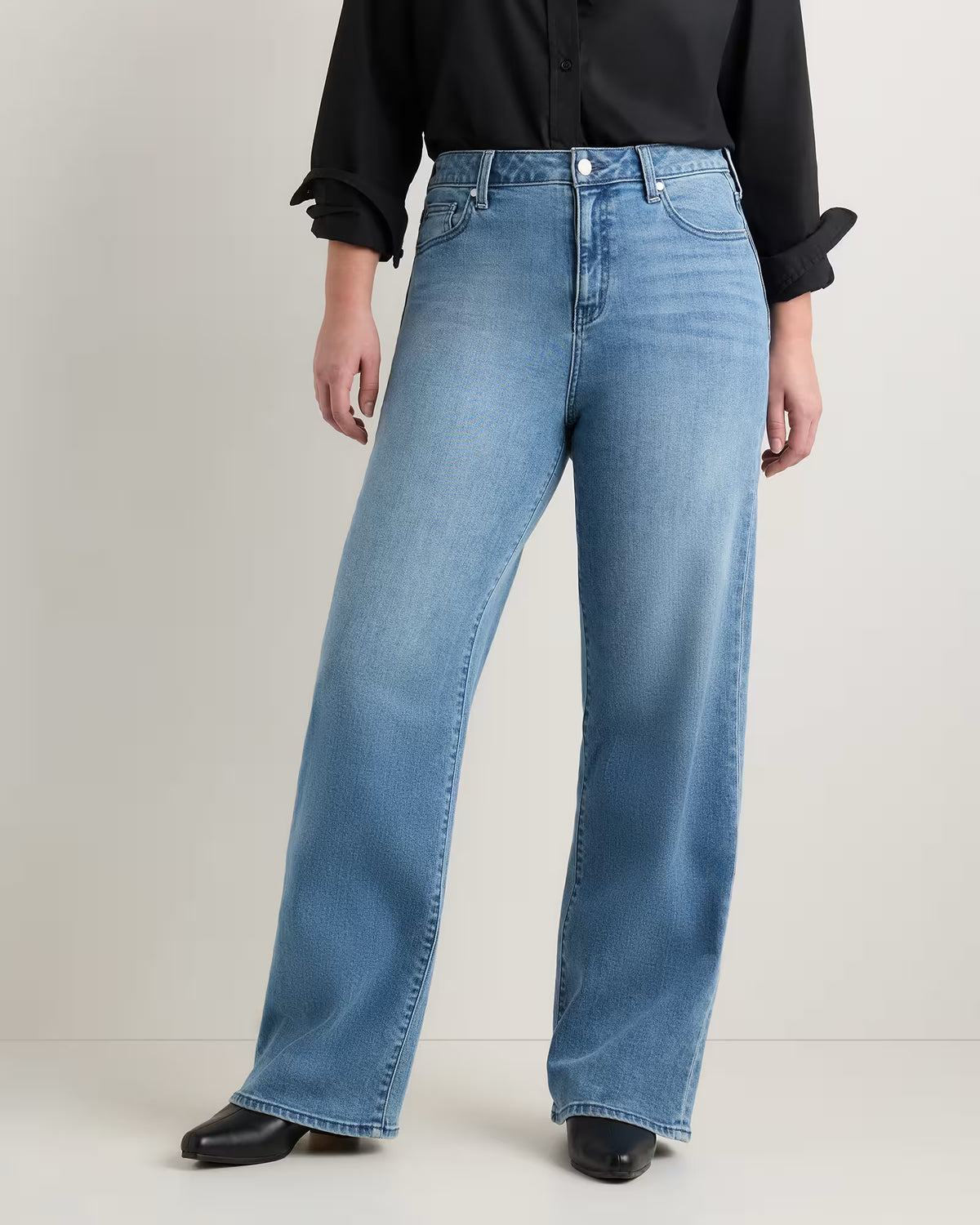 Curvy Bella Stretch Wide Leg Jeans - US 4073