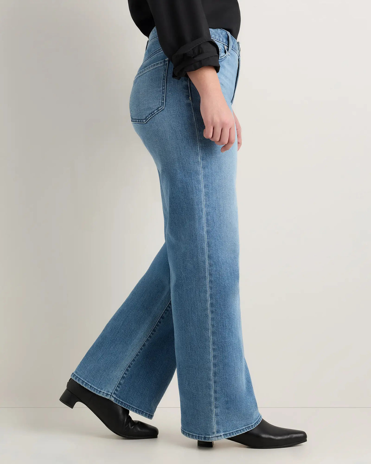 Curvy Bella Stretch Wide Leg Jeans - US 4073