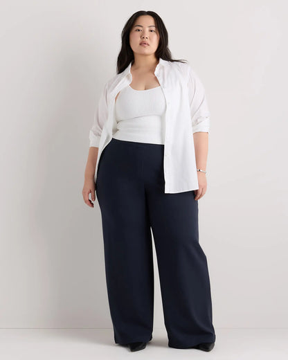Ultra-Stretch Ponte Wide Leg Pants - US 8496