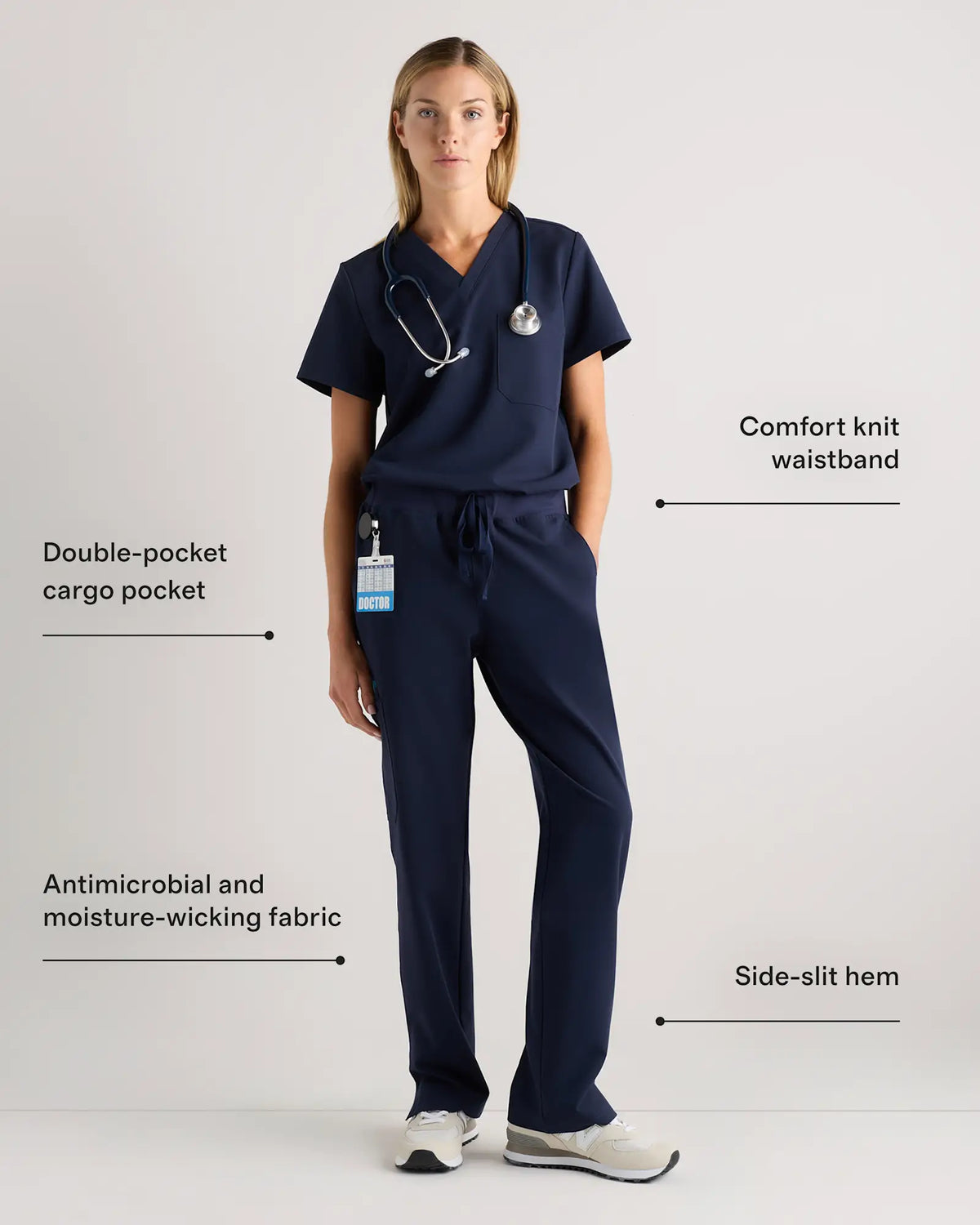 AeraFlex Scrub Cargo Pants - US 6869