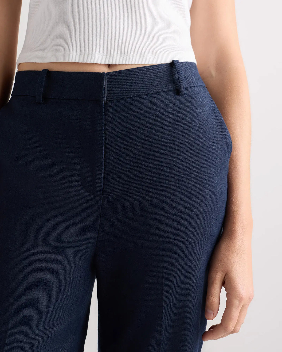 European Stretch Linen Trouser - US 4474