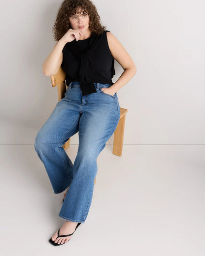 Bella Stretch Relaxed Straight Jeans - US 7391