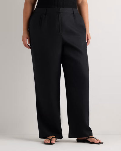 100% European Linen Pleated Trouser - US 7669