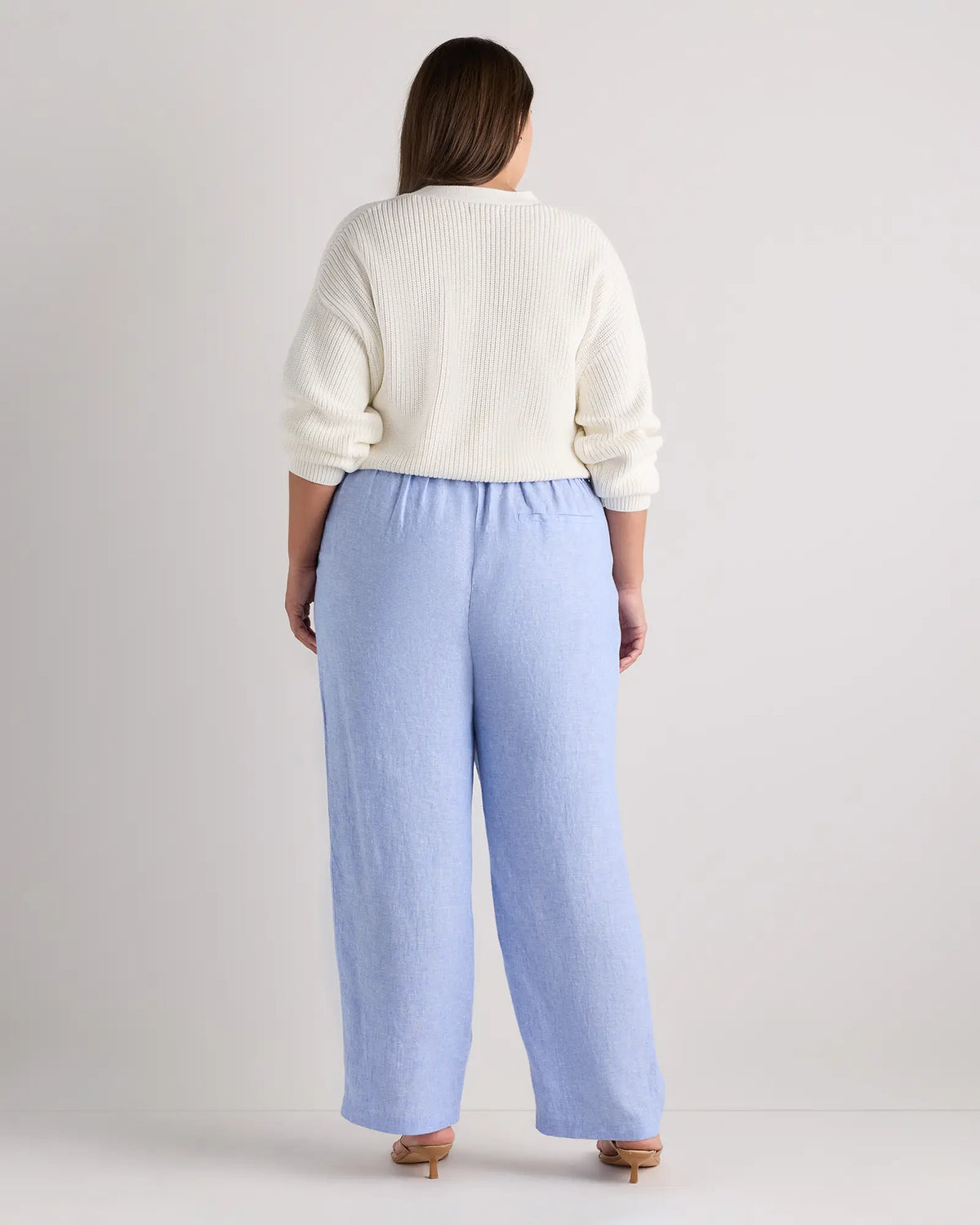 100% European Linen Pleated Trouser - US 9519
