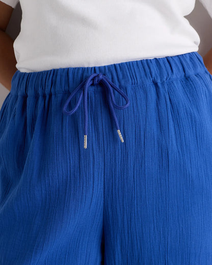 100% Organic Cotton Gauze Straight Leg Pants - US 7593