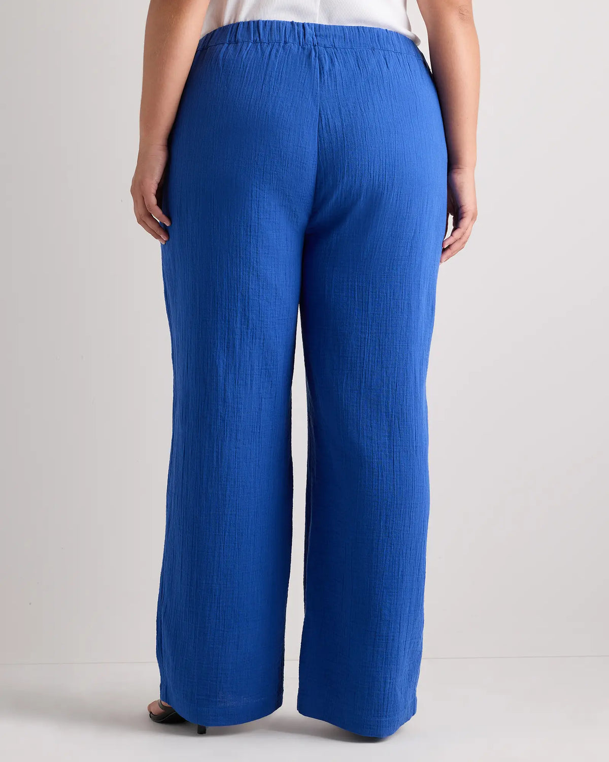 100% Organic Cotton Gauze Straight Leg Pants - US 7593