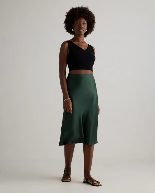 100% Washable Silk Skirt - US 6264