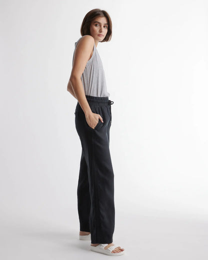 100% European Linen Wide Leg Pants - US 6701