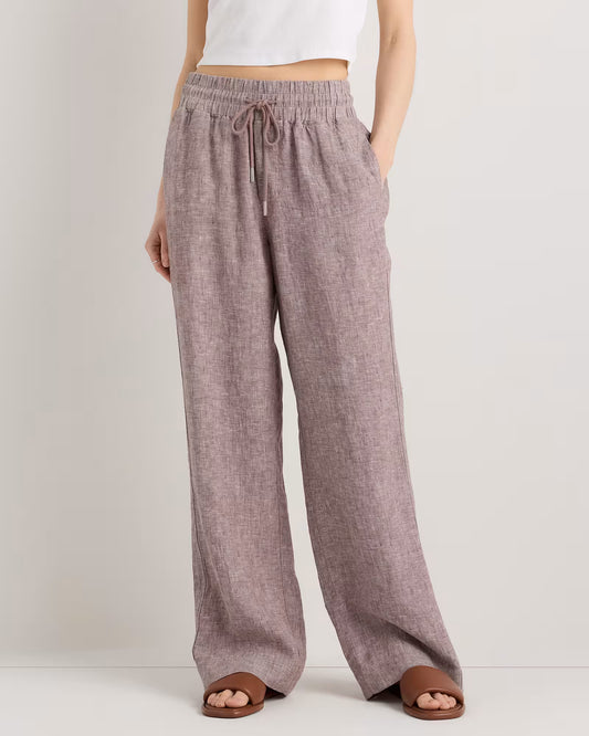 100% European Linen Wide Leg Pants - US 9319