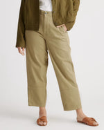 Organic Stretch Cotton Twill Barrel Pants - US 2040