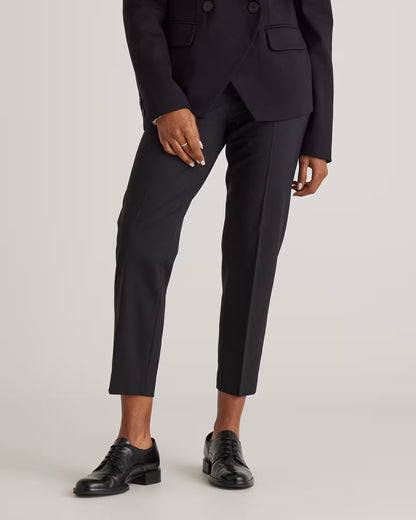 Italian Wool Slim Leg Ankle Pants - US 4942