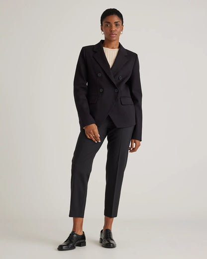 Italian Wool Slim Leg Ankle Pants - US 4942
