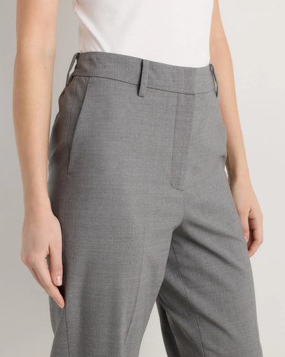Italian Wool Slim Leg Ankle Pants - US 8348