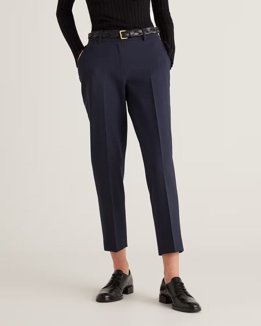 Italian Wool Slim Leg Ankle Pants - US 4361
