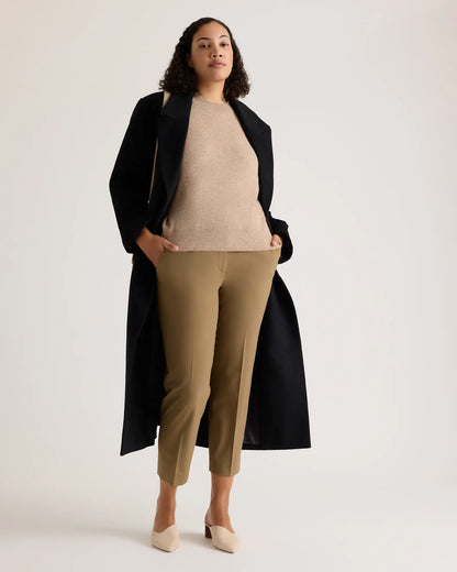 Italian Wool Slim Leg Ankle Pants - US 7597