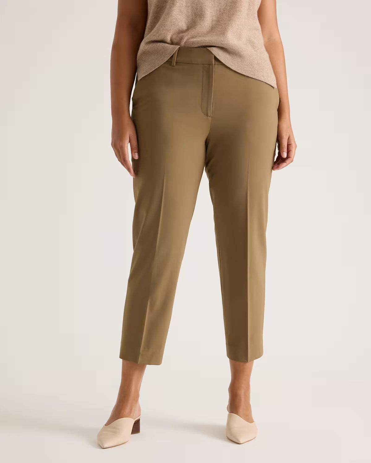 Italian Wool Slim Leg Ankle Pants - US 7597