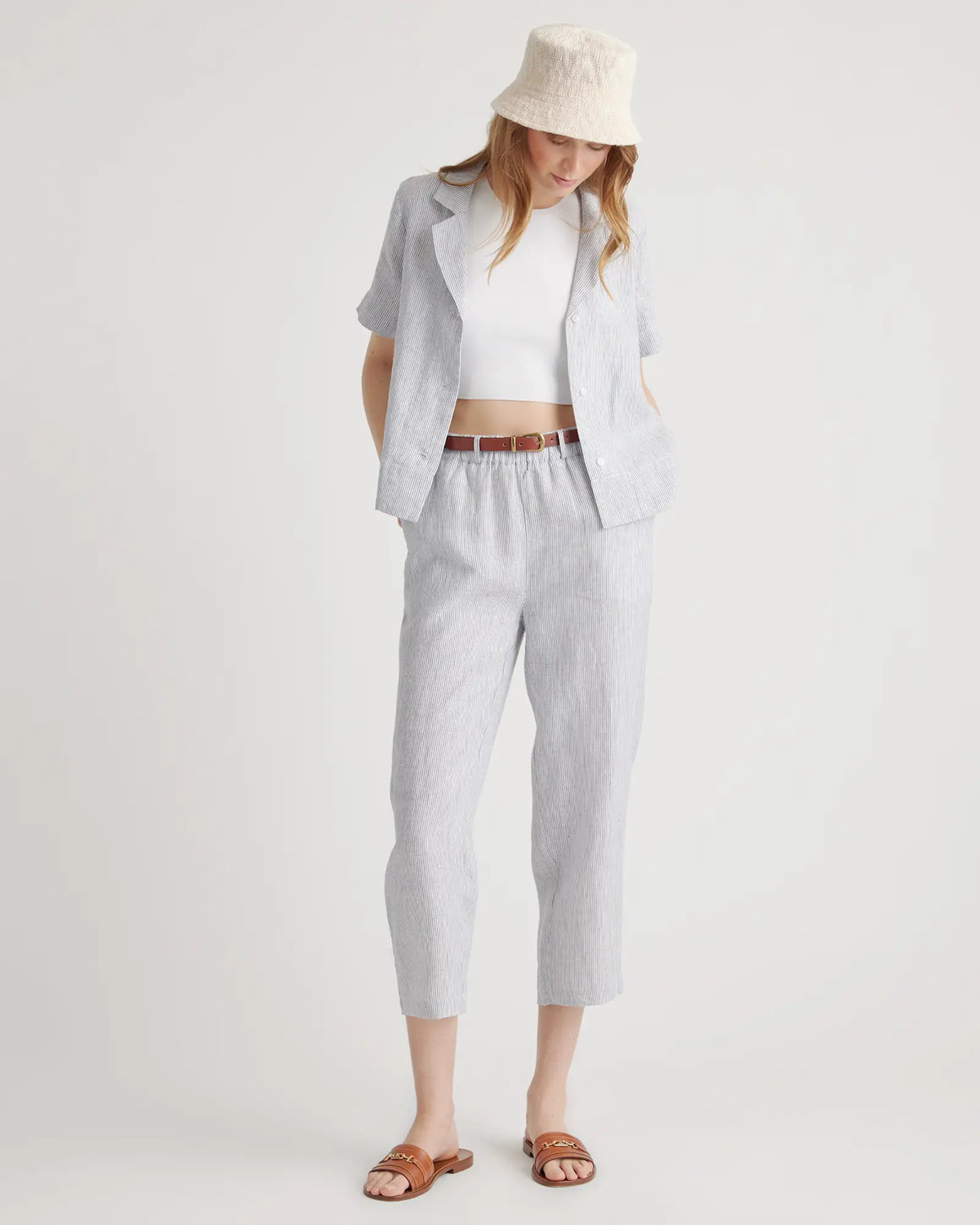 100% European Linen Pants - US 0075