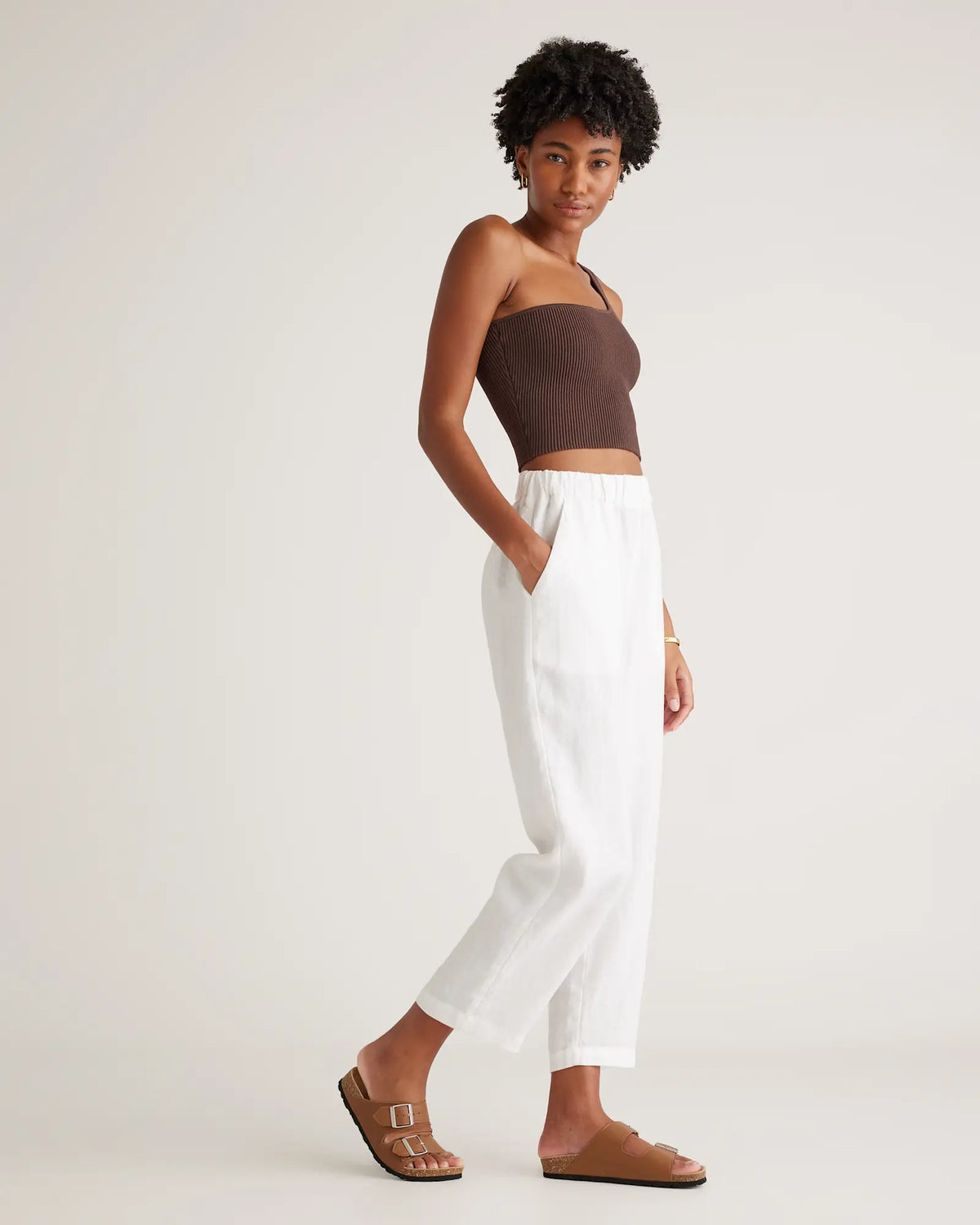 100% European Linen Pants - US 6058