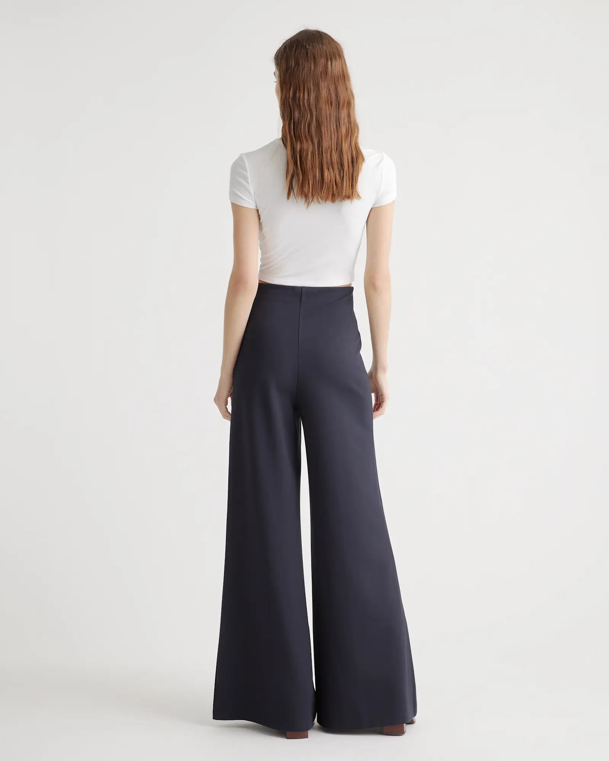 Ultra-Stretch Ponte Super Wide Leg Pants - US 6352