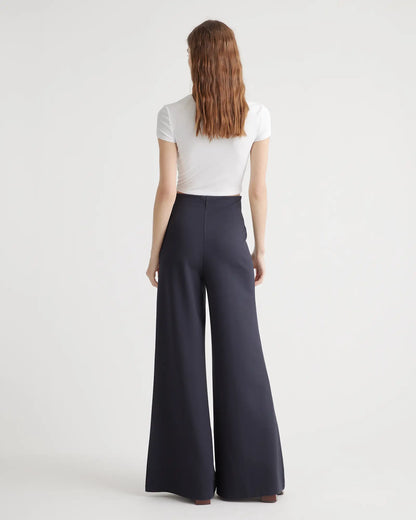 Ultra-Stretch Ponte Super Wide Leg Pants - US 6352