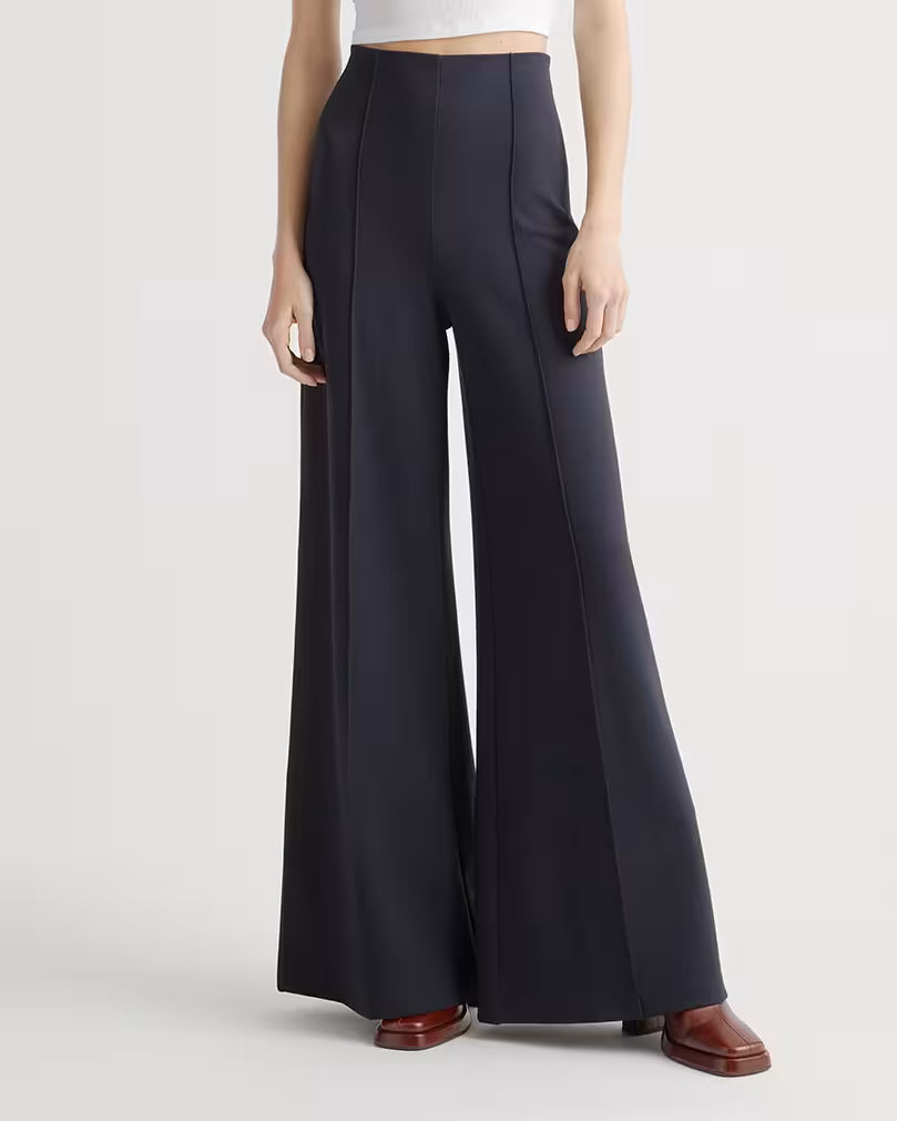 Ultra-Stretch Ponte Super Wide Leg Pants - US 6352