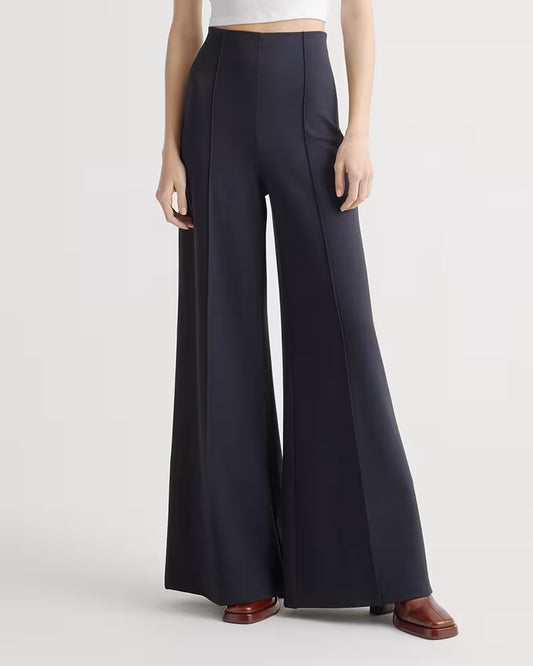 Ultra-Stretch Ponte Super Wide Leg Pants - US 6352