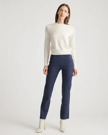 Ultra-Stretch Ponte Straight Leg 4-Pocket Pants - US 4255