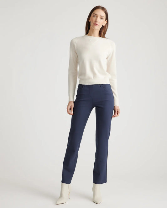 Ultra-Stretch Ponte Straight Leg 4-Pocket Pants - US 4889