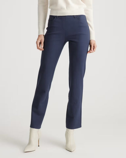 Ultra-Stretch Ponte Straight Leg 4-Pocket Pants - US 7445