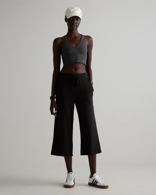 SuperSoft Fleece Cropped Wide Leg Pants - US 8295