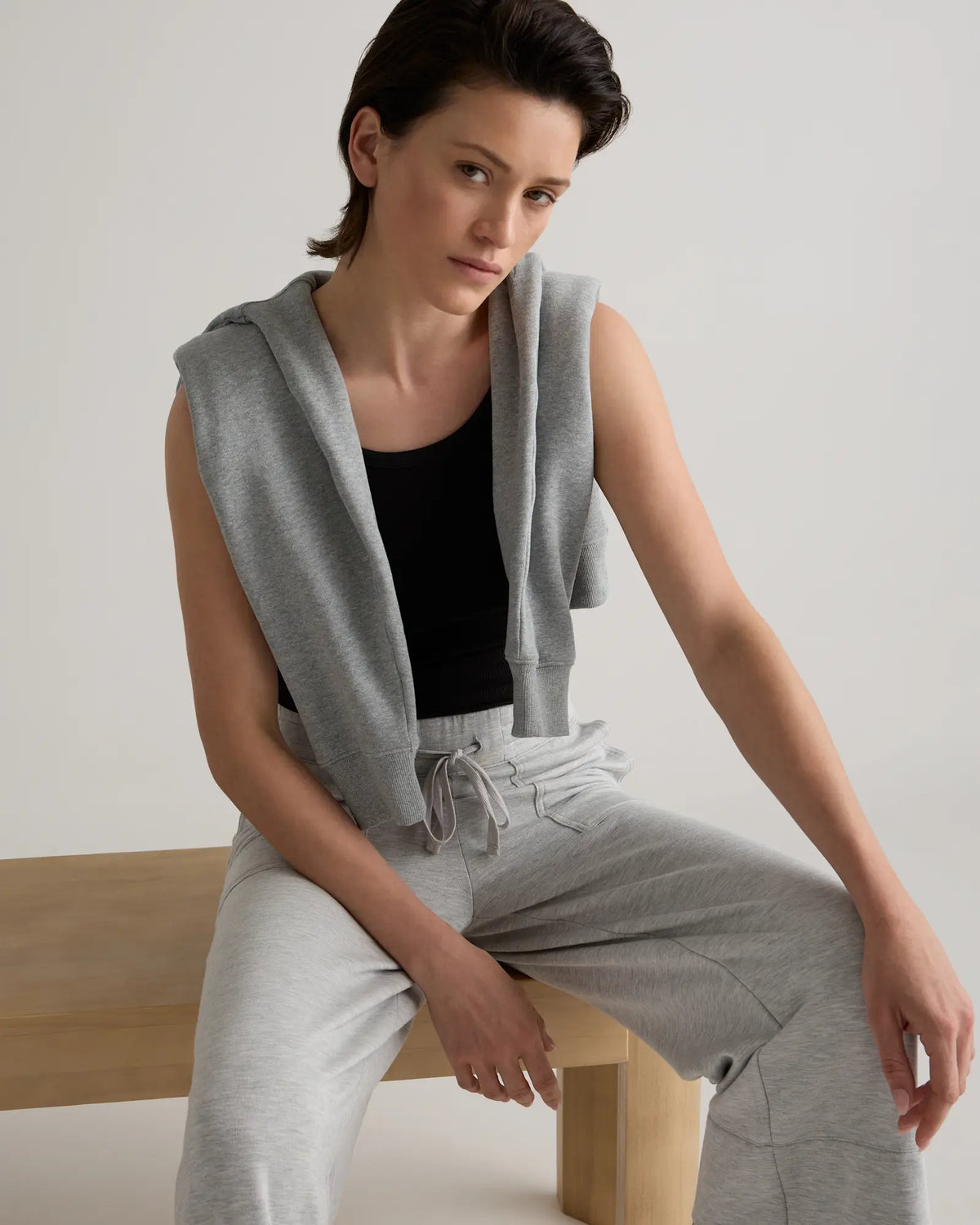 SuperSoft Fleece Cropped Wide Leg Pants - US 6582