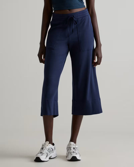 SuperSoft Fleece Cropped Wide Leg Pants - US 4960