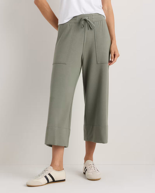 SuperSoft Fleece Cropped Wide Leg Pants - US 0336