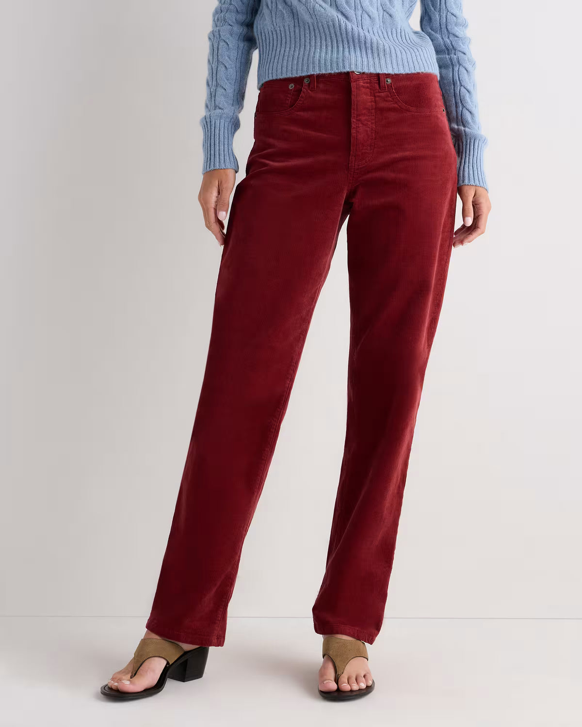 Organic Stretch Corduroy Straight Leg Pants - US 8794