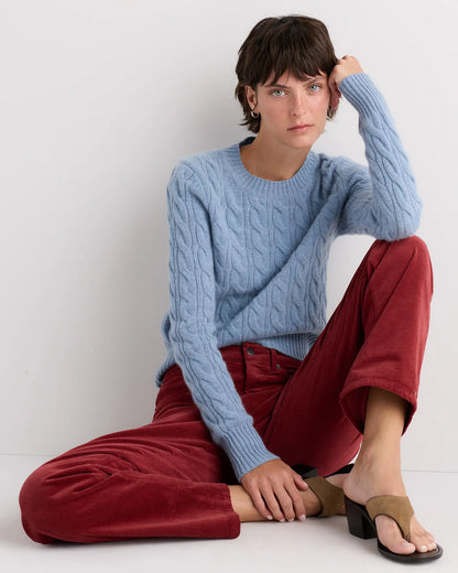 Organic Stretch Corduroy Straight Leg Pants - US 8794