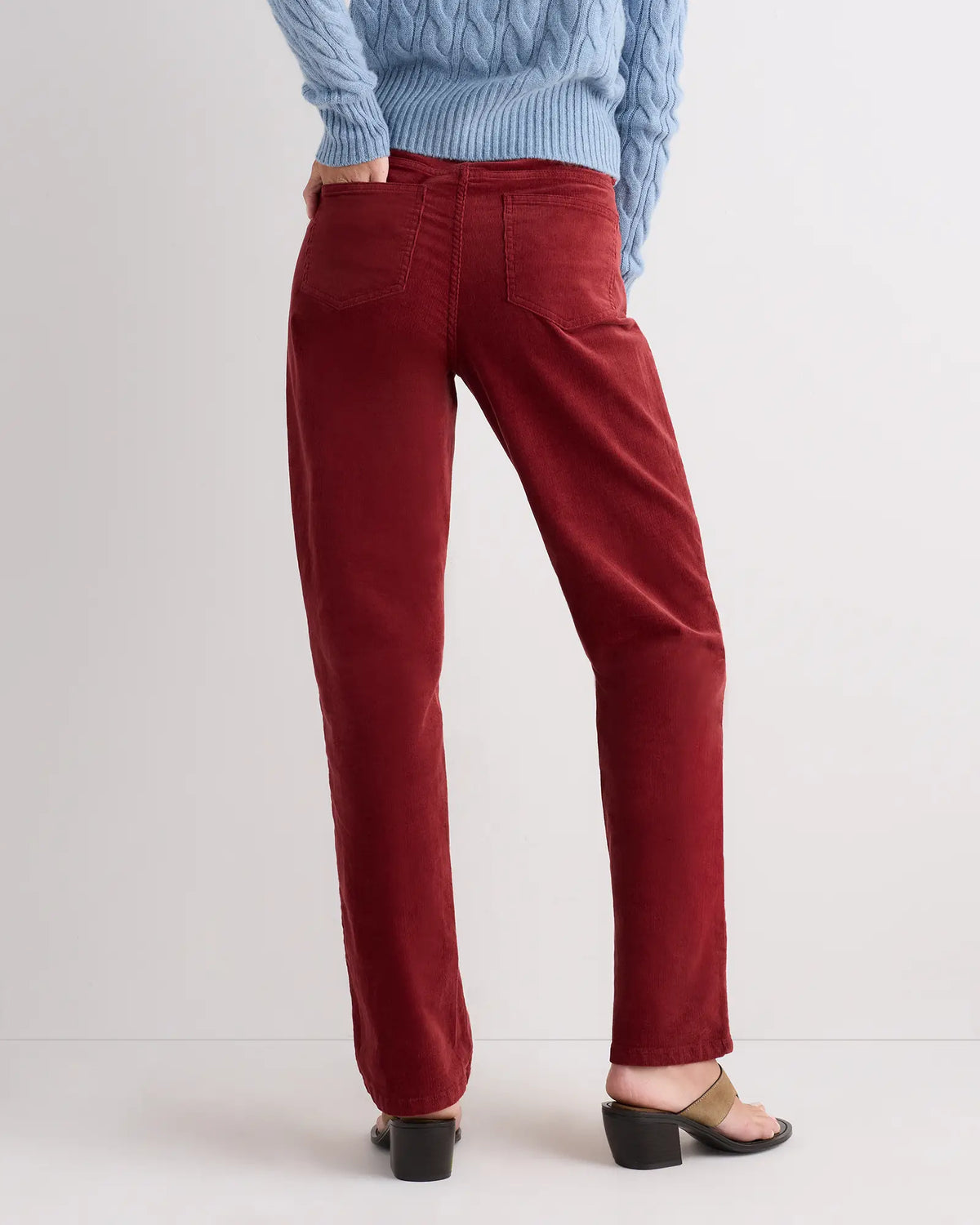 Organic Stretch Corduroy Straight Leg Pants - US 8794
