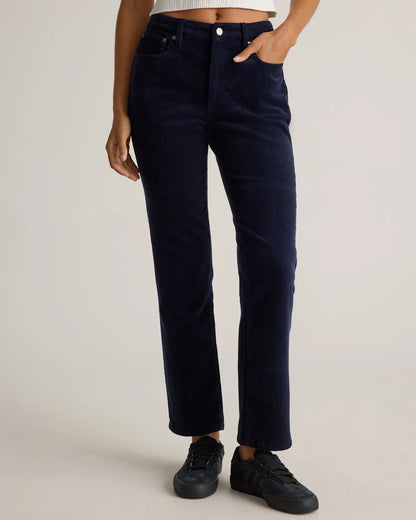 Organic Stretch Corduroy Straight Leg Pants - US 6275