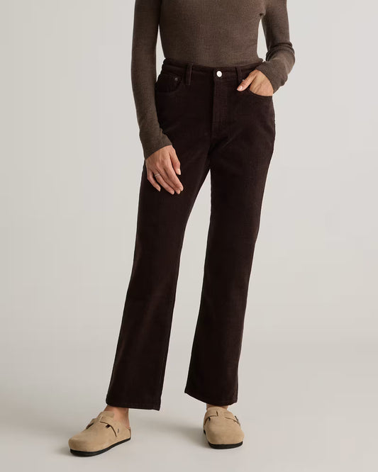 Organic Stretch Corduroy Straight Leg Pants - US 6695