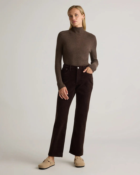 Organic Stretch Corduroy Straight Leg Pants - US 6695