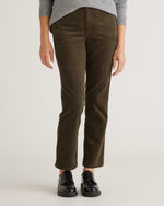 Organic Stretch Corduroy Straight Leg Pants - US 8482