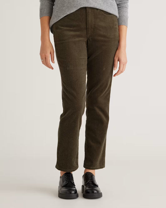 Organic Stretch Corduroy Straight Leg Pants - US 8482