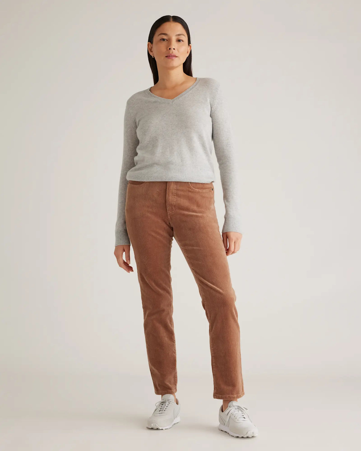 Organic Stretch Corduroy Straight Leg Pants - US 2172