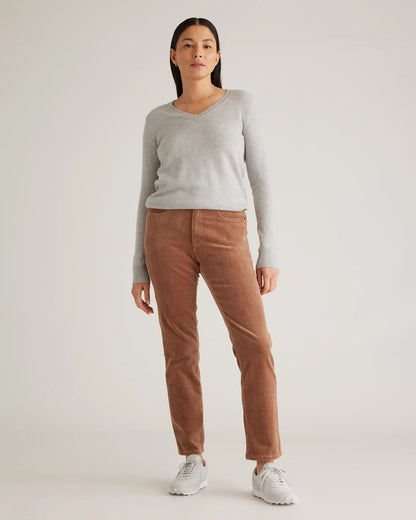 Organic Stretch Corduroy Straight Leg Pants - US 2172