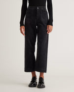 Organic Stretch Corduroy Cropped Wide Leg Pants - US 3950